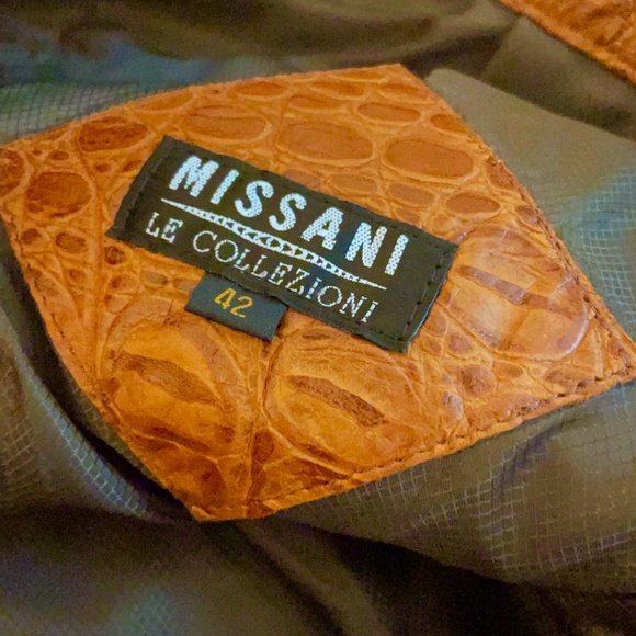 MISSANI LE COLLEZIONI Embossed Antique Naked Lambskin Suit SZ 3XL (NEW) - Picture 13 of 16